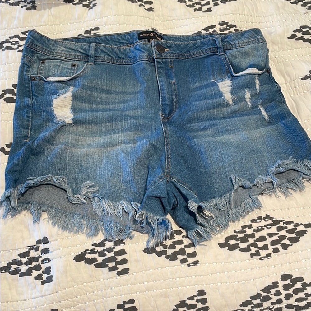 Almost Famous Distressed Jean Shorts